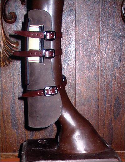 leather open front jumping boots
