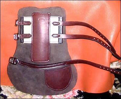 leather open front jumping boots